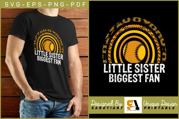 Little Sister Biggest Fan Sublimation Graphics