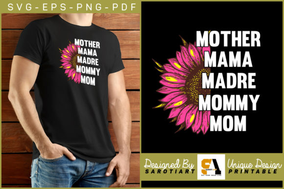 Mother Mama Madre Mommy Mom Sublimation Graphics for Crafts