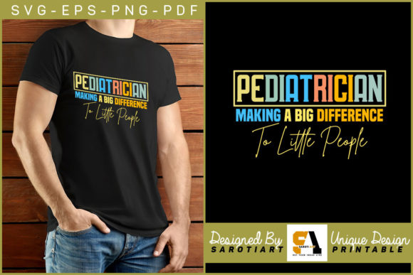 Pediatrician T-shirt Design Sublimation: Graphics for Crafts & Branding