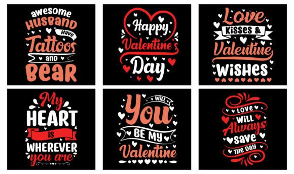 Valentine’s Day T-Shirt Designs & Graphics Bundle